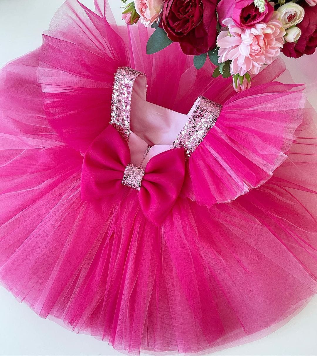 Adorable Cute Barbie Pink Baby Dress