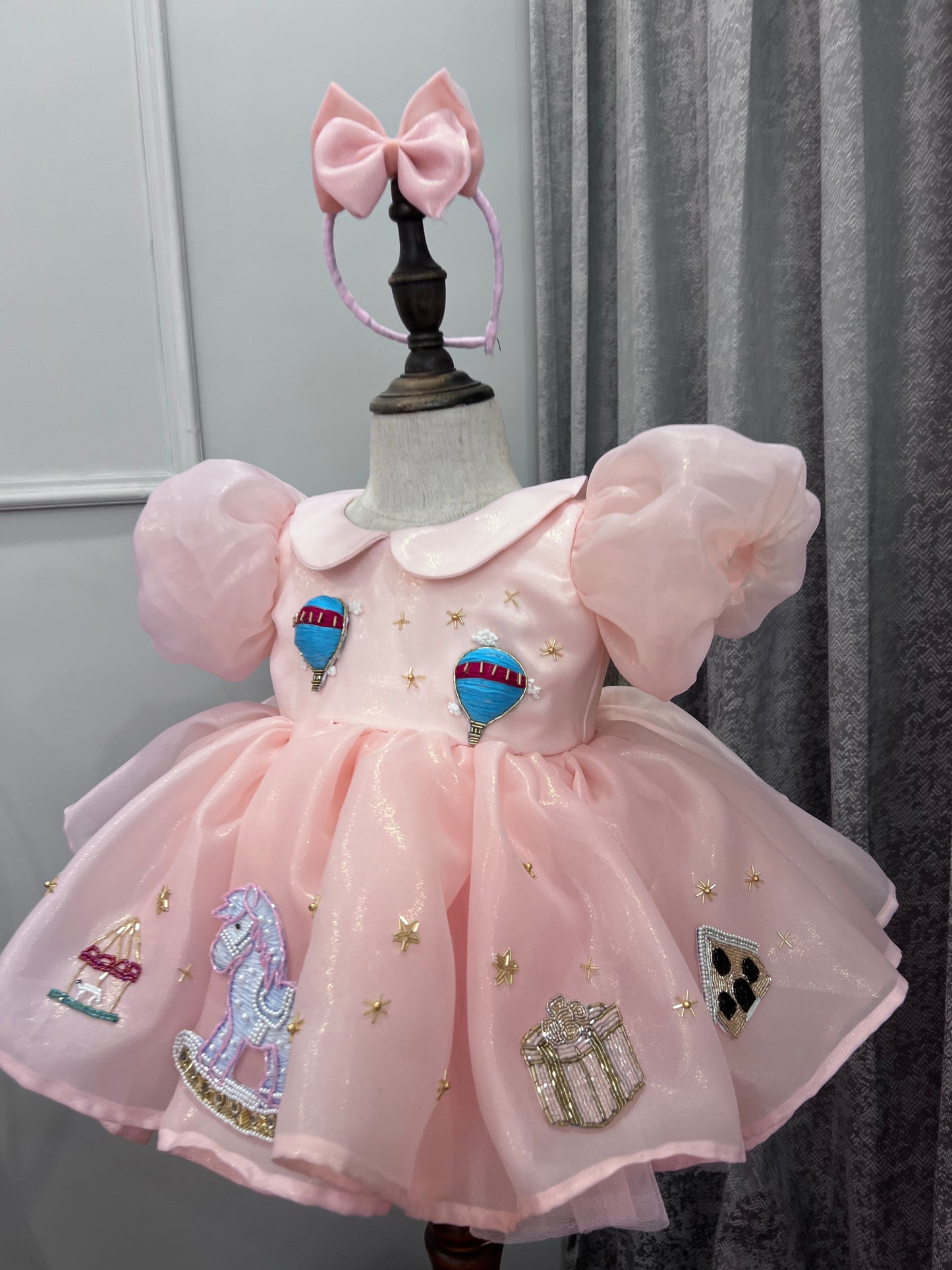 Classy Imported Fabric Handmade Baby Dress