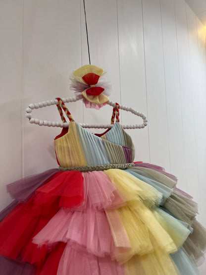 Beautiful Colours Girl Birthday Dress