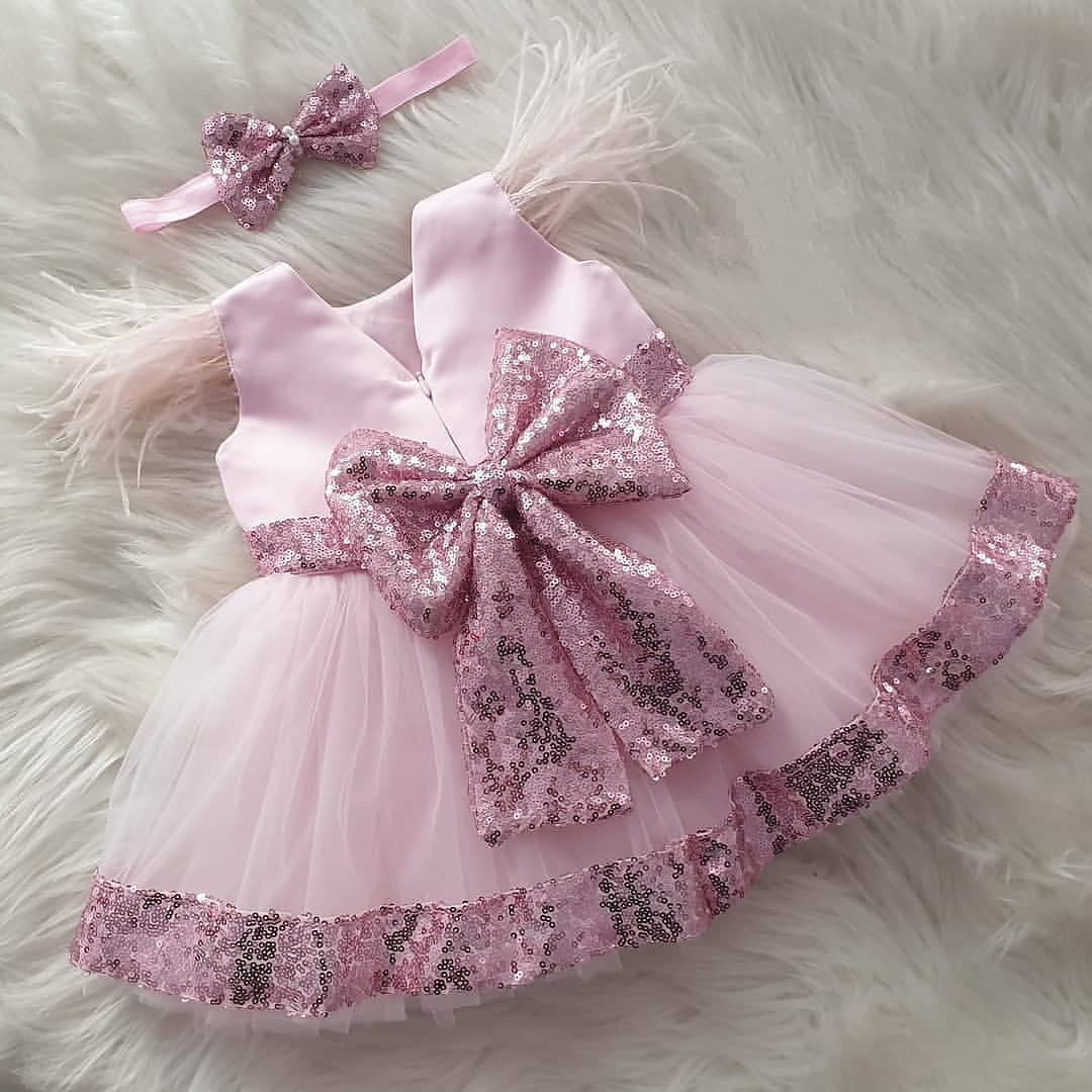 Classy Sequence Pink Baby Dress