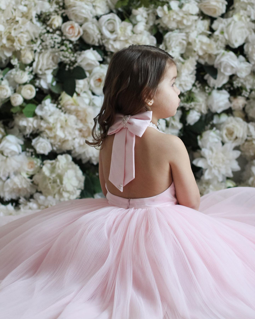 Classy Crush Net Baby Pink Dress