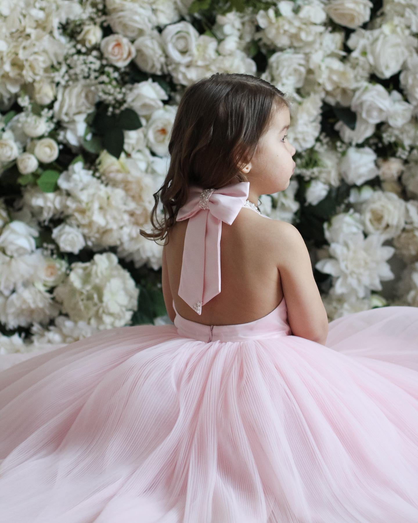 Classy Crush Net Baby Pink Dress
