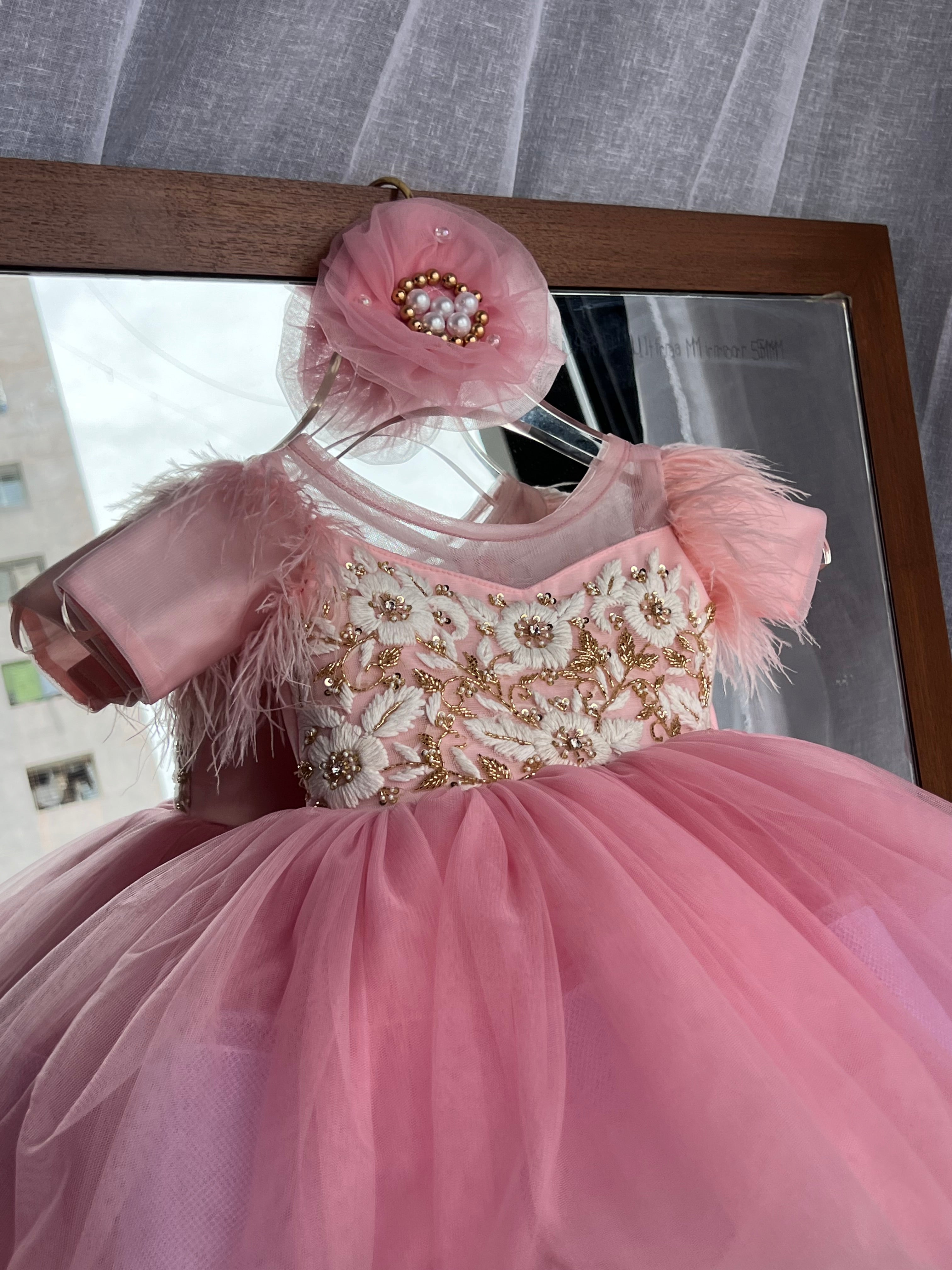 Pink Handwork Girl Dress