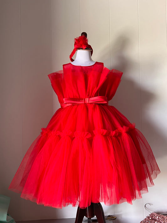 Classy Red Color Girl Dress