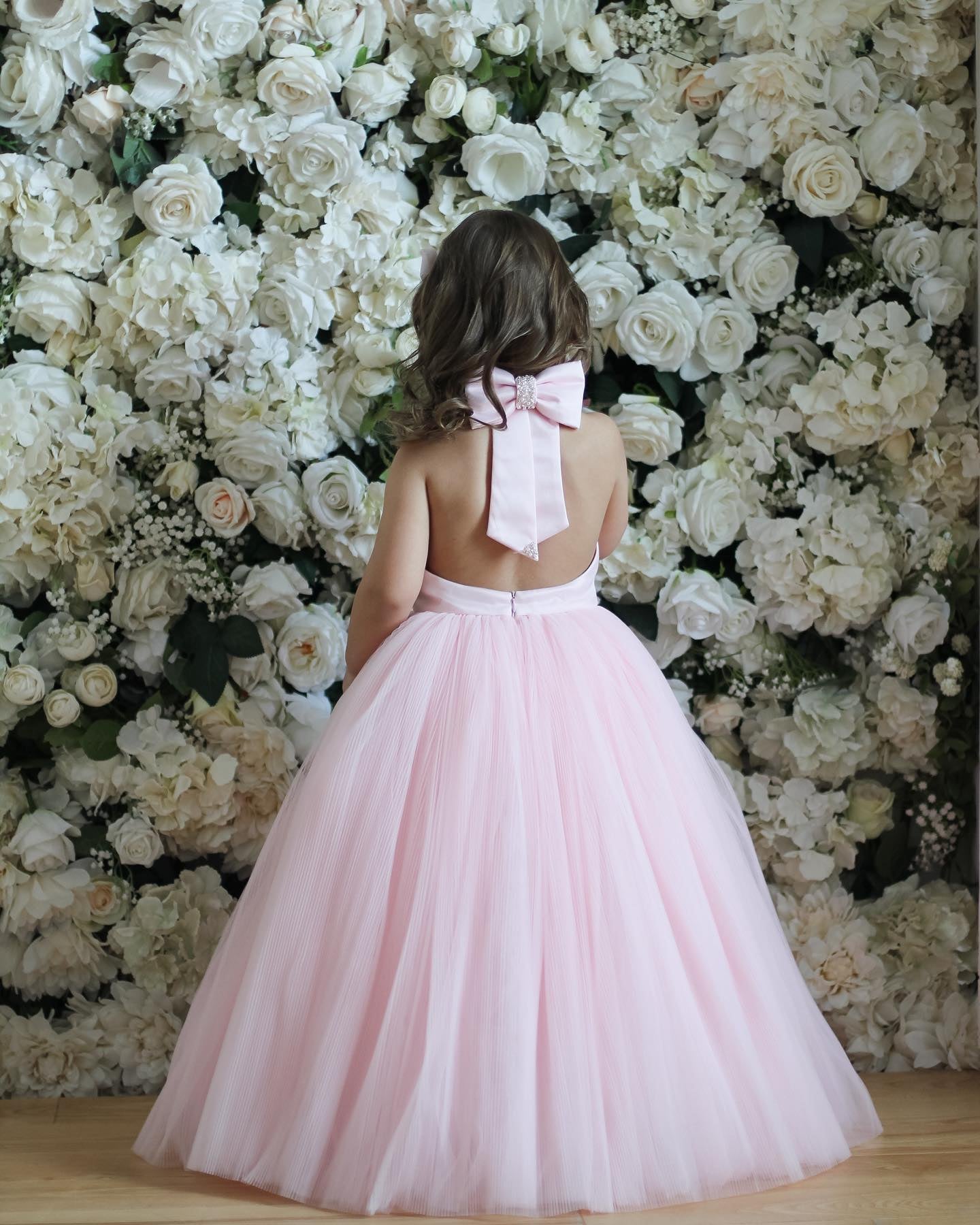 Classy Crush Net Baby Pink Dress