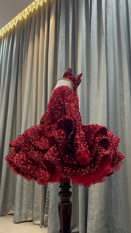 Beautiful Red Birthday Dress