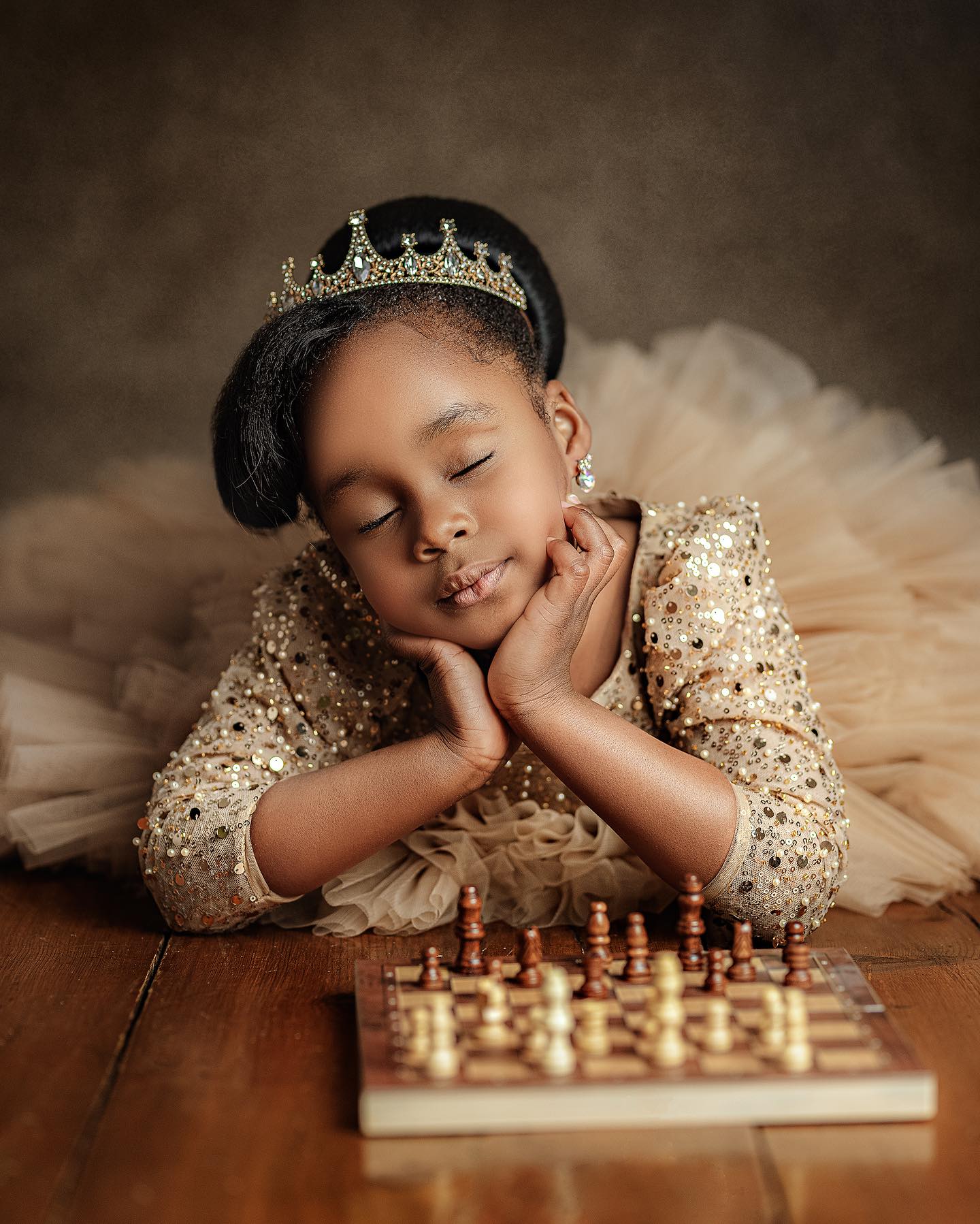 Royal Golden Sequence Baby Dress For Birthday