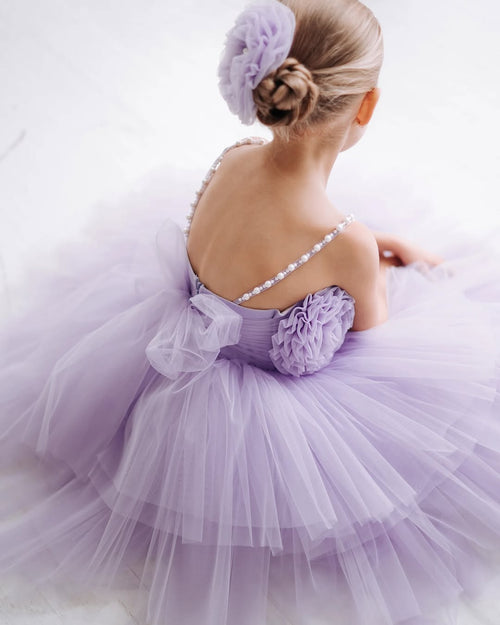 Adorable Lavender Colour Baby Dress
