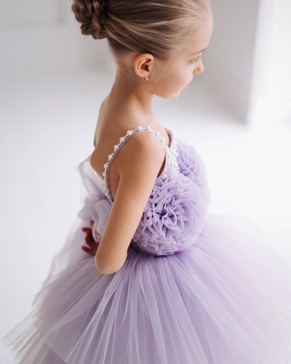 Adorable Lavender Colour Baby Dress