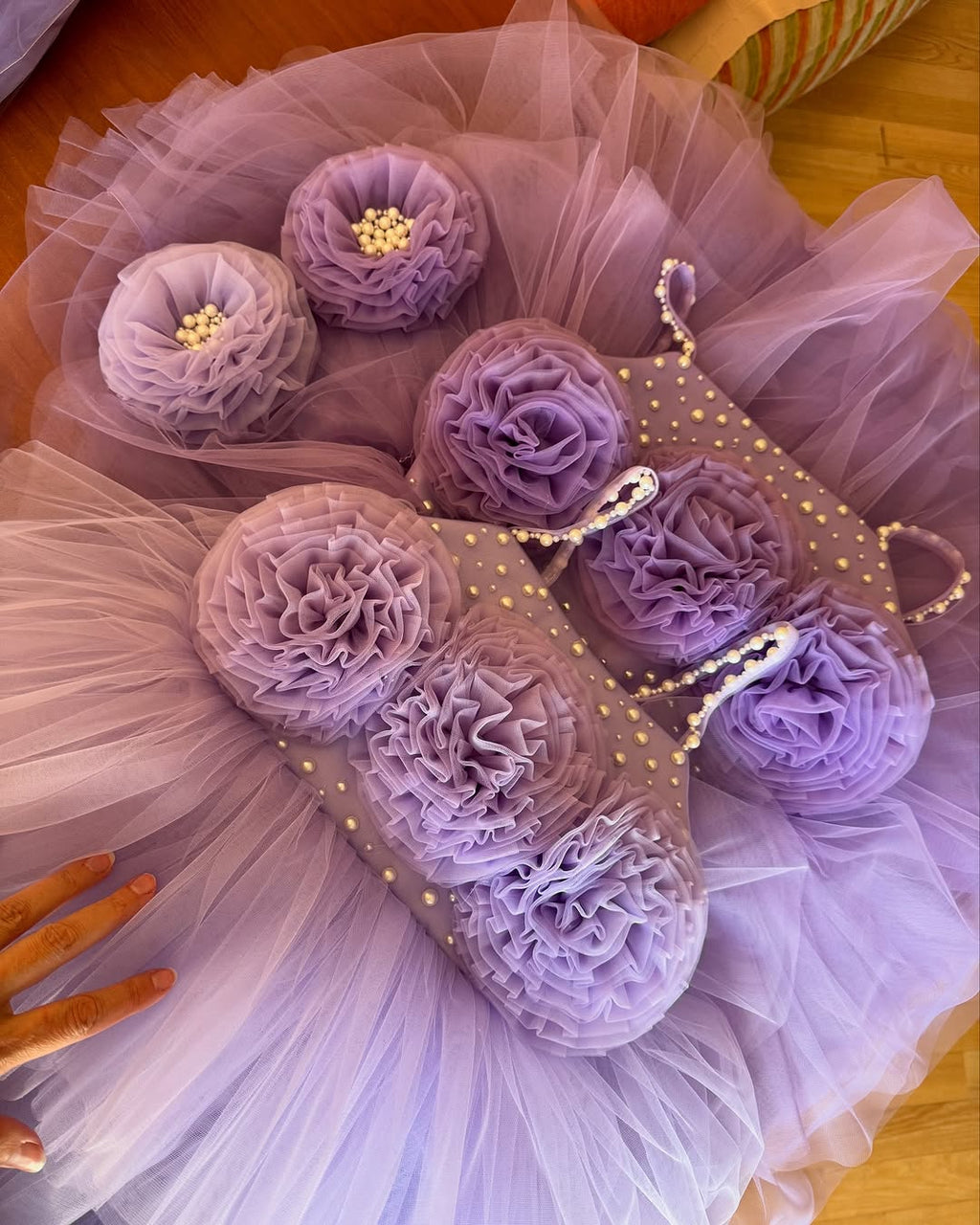 Adorable Lavender Colour Baby Dress
