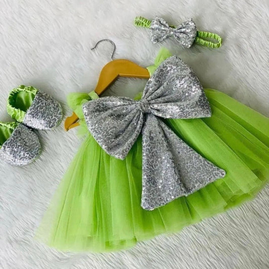 Elegance Green Sequence Dress