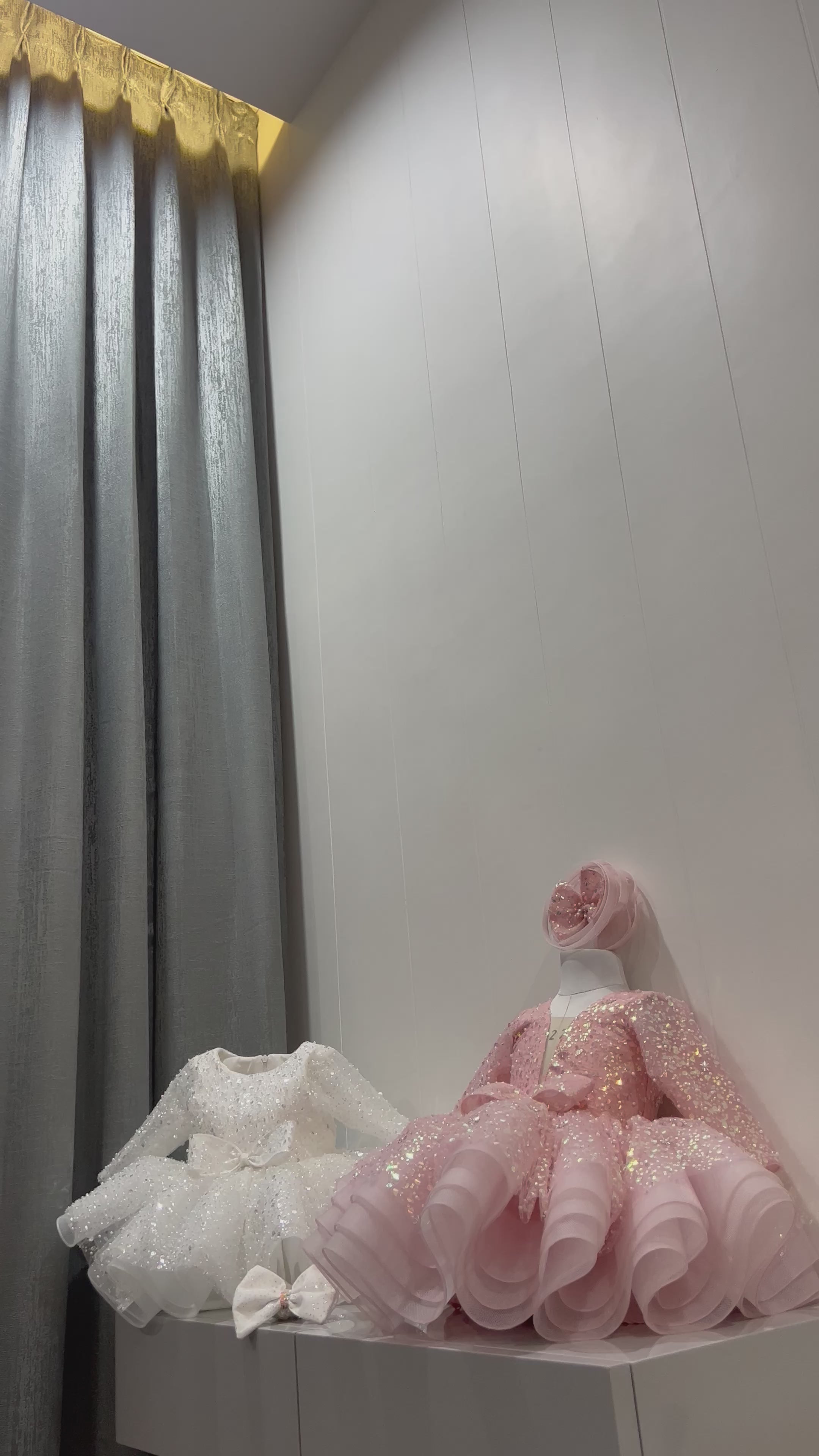 Beautiful White and Peach Dress For Both