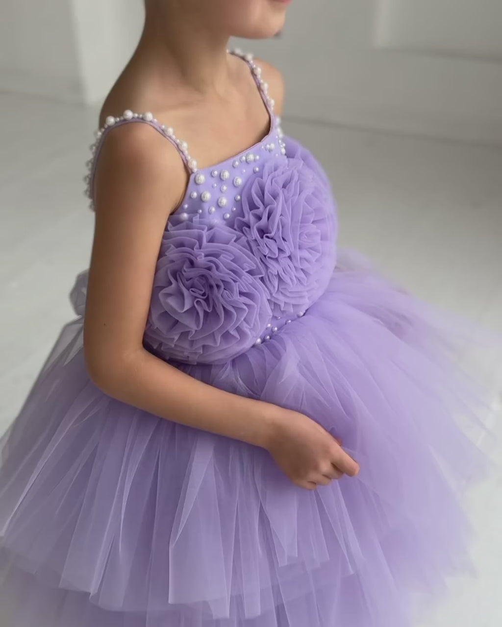 Adorable Lavender Colour Baby Dress