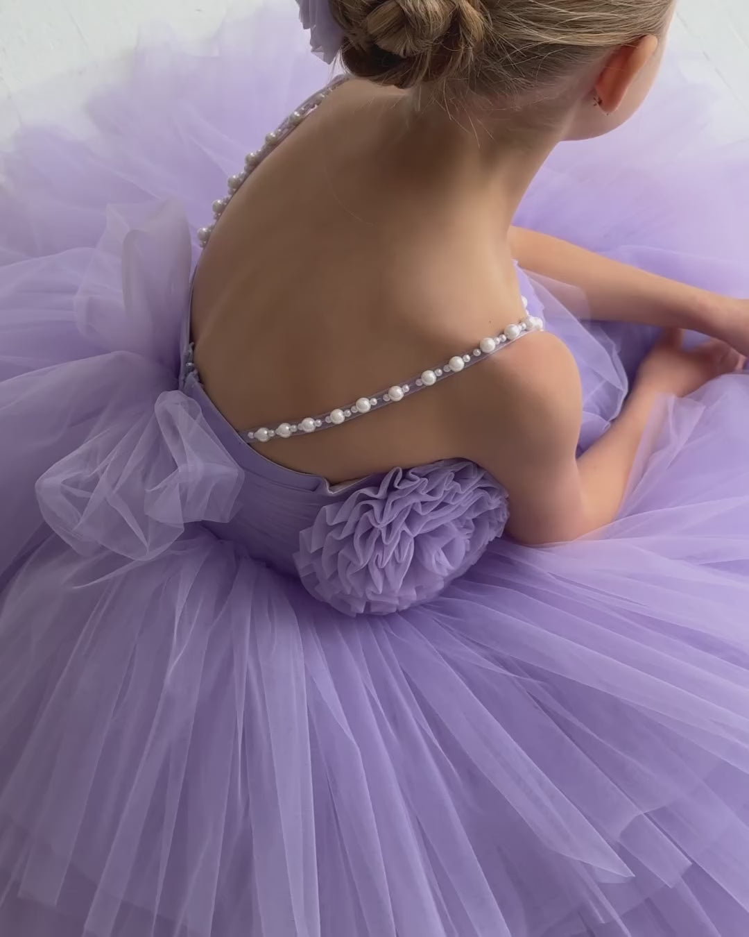 Adorable Lavender Colour Baby Dress